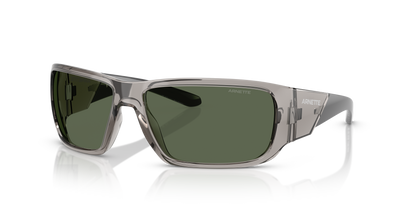 Arnette AN4297 Snap Ii Sunglasses in 266571 Transparent Grey / Dark Green lens