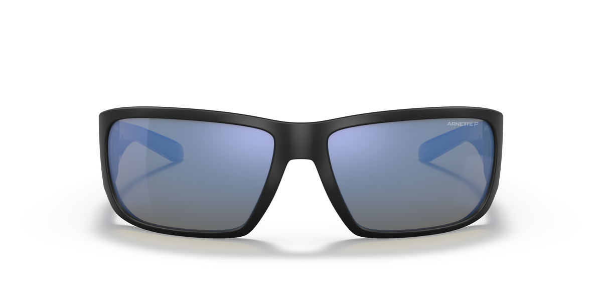 Arnette AN4297 Snap Ii Sunglasses in 280622 Matte Black / Dark Grey Mirror Water Polarized lens, front view