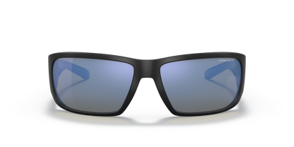 Arnette AN4297 Snap Ii Sunglasses in 280622 Matte Black / Dark Grey Mirror Water Polarized lens, front view