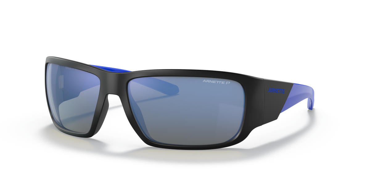 Arnette AN4297 Snap Ii Sunglasses in 280622 Matte Black / Dark Grey Mirror Water Polarized lens