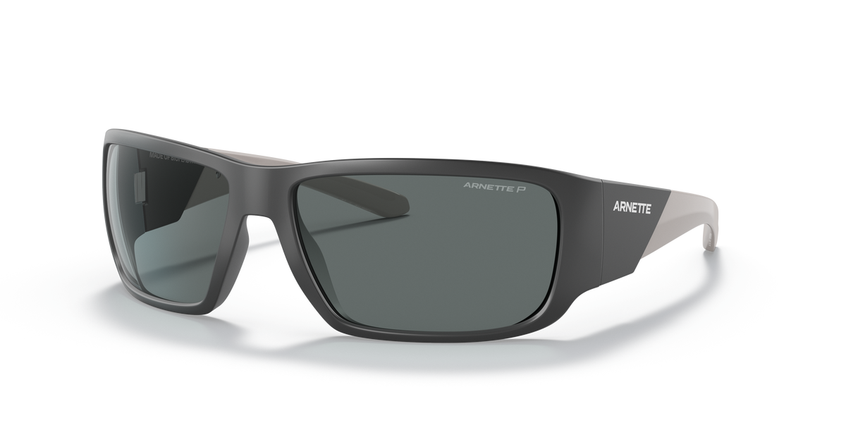 Arnette AN4297 Snap Ii Sunglasses in 281081 Matte Dark Grey / Polarized Dark Grey lens