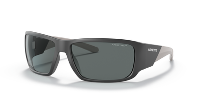 Arnette AN4297 Snap Ii Sunglasses in 281081 Matte Dark Grey / Polarized Dark Grey lens