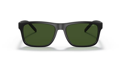Arnette AN4298 Bandra Sunglasses in 275871 Matte Black / Dark Green lens, front view