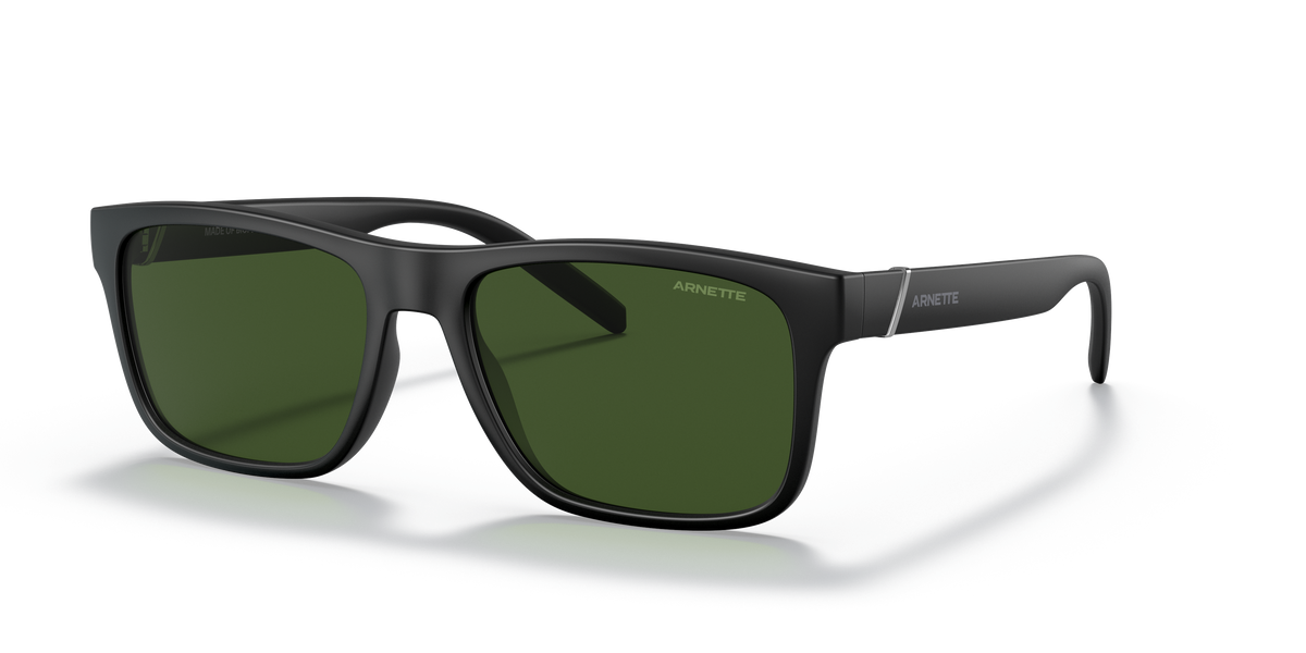 Arnette AN4298 Bandra Sunglasses in 275871 Matte Black / Dark Green lens