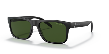 Arnette AN4298 Bandra Sunglasses in 275871 Matte Black / Dark Green lens
