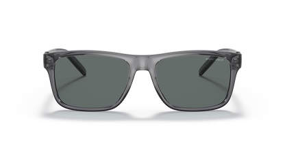Arnette AN4298 Bandra Sunglasses in 278681 Transparent Gray / Polarized Dark Grey lens, front view