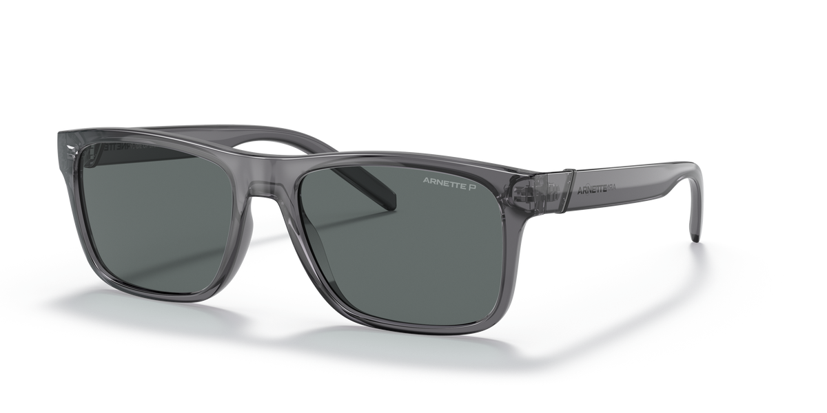 Arnette AN4298 Bandra Sunglasses in 278681 Transparent Gray / Polarized Dark Grey lens