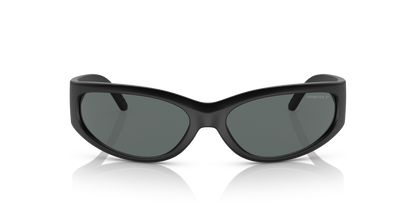 Arnette AN4302 Catfish Sunglasses in 275881 Matte Black / Dark Grey Polarized lens, front view
