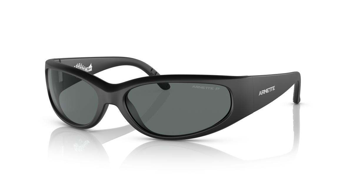 Arnette AN4302 Catfish Sunglasses in 275881 Matte Black / Dark Grey Polarized lens