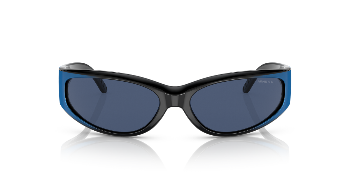 Arnette AN4302 Catfish Sunglasses in 281880 Black Gradiant Metal Blue / Dark Blue lens, front view