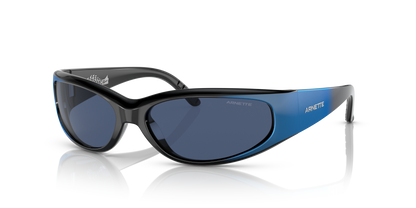 Arnette AN4302 Catfish Sunglasses in 281880 Black Gradiant Metal Blue / Dark Blue lens