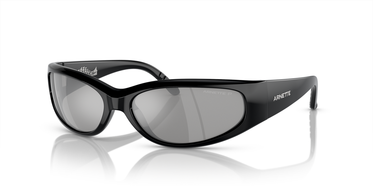 Arnette AN4302 Catfish Sunglasses in 2900Z3 Recycled Black / Silver lens