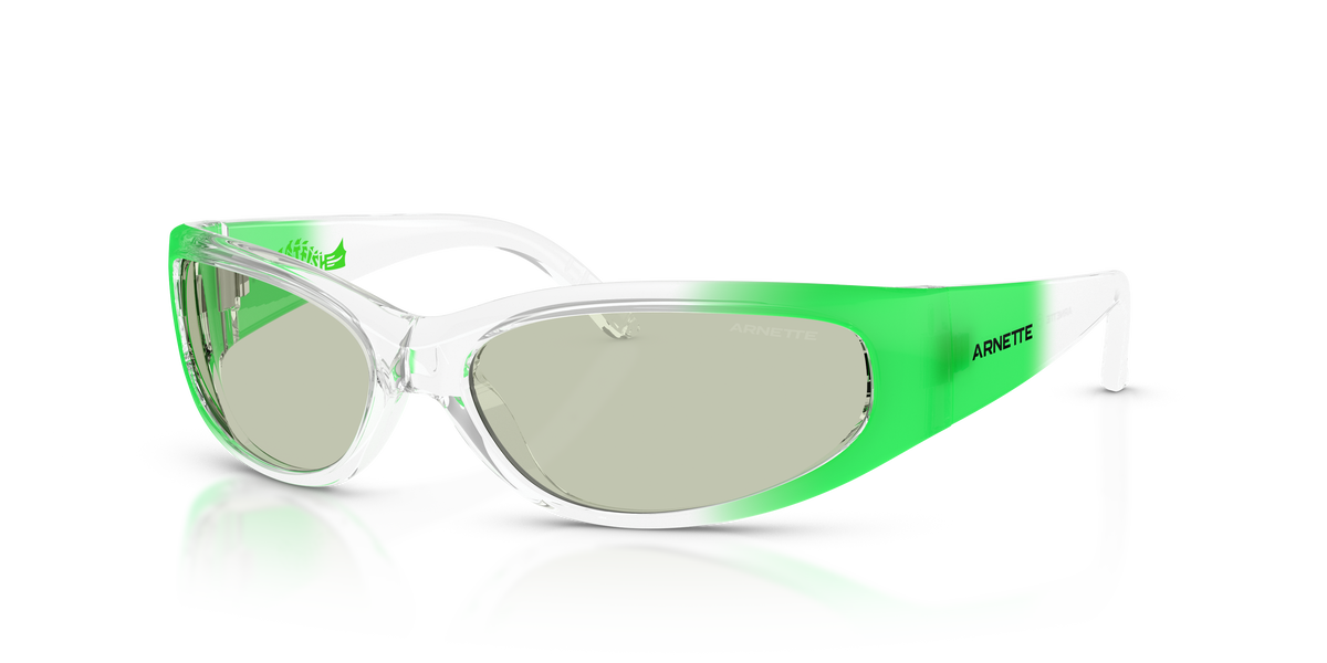 Arnette AN4302 Catfish Sunglasses in 3018/2 Crystal Gradient Green / Light Green lens