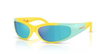 Arnette AN4302 Catfish Sunglasses in 30201U Yellow Gradient / Sapphire Blue Mirror lens