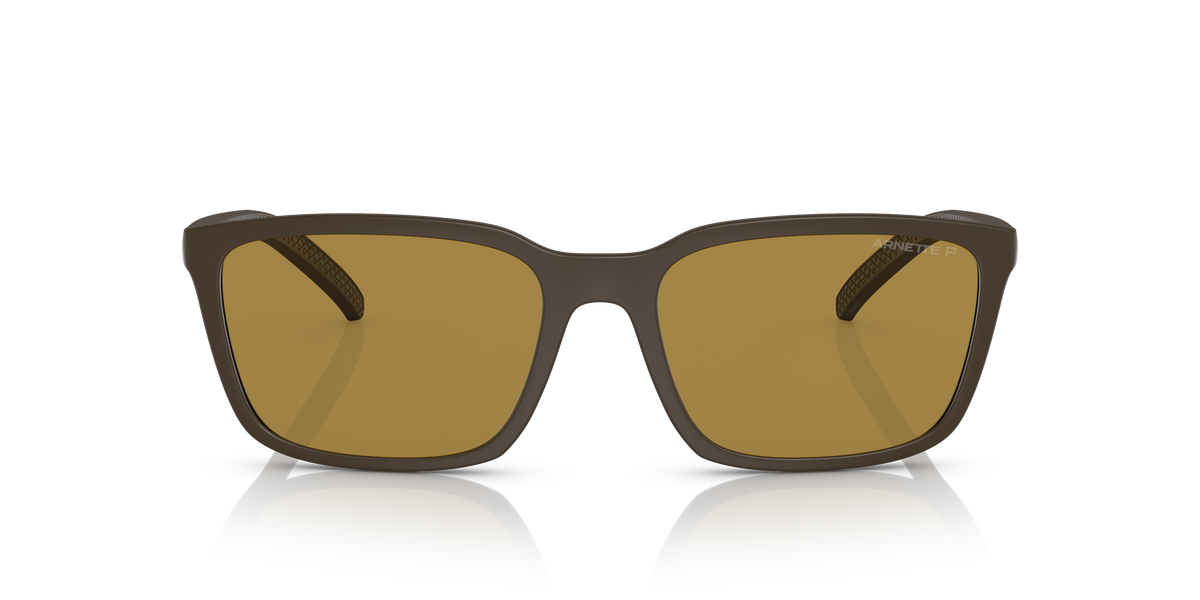Arnette AN4311 Sunglasses in 285583 Matte Brown / Dark Brown Polarized lens, front view