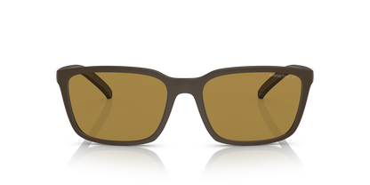 Arnette AN4311 Sunglasses in 285583 Matte Brown / Dark Brown Polarized lens, front view