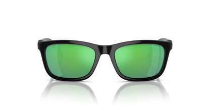 Arnette AN4315 Teen Speerit Kids' Sunglasses in 27533R Black / Green lens, front view