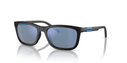 Arnette AN4315 Teen Speerit Kids' Sunglasses in 275822 Matte Black / Dark Grey Mirror Water Polarized lens