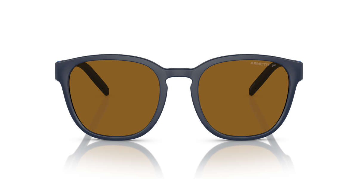 Arnette AN4319 Barranco Sunglasses in 275983 Matte Navy Blue / Dark Brown Polarized lens, front view