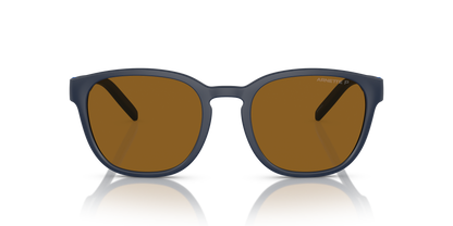 Arnette AN4319 Barranco Sunglasses in 275983 Matte Navy Blue / Dark Brown Polarized lens, front view