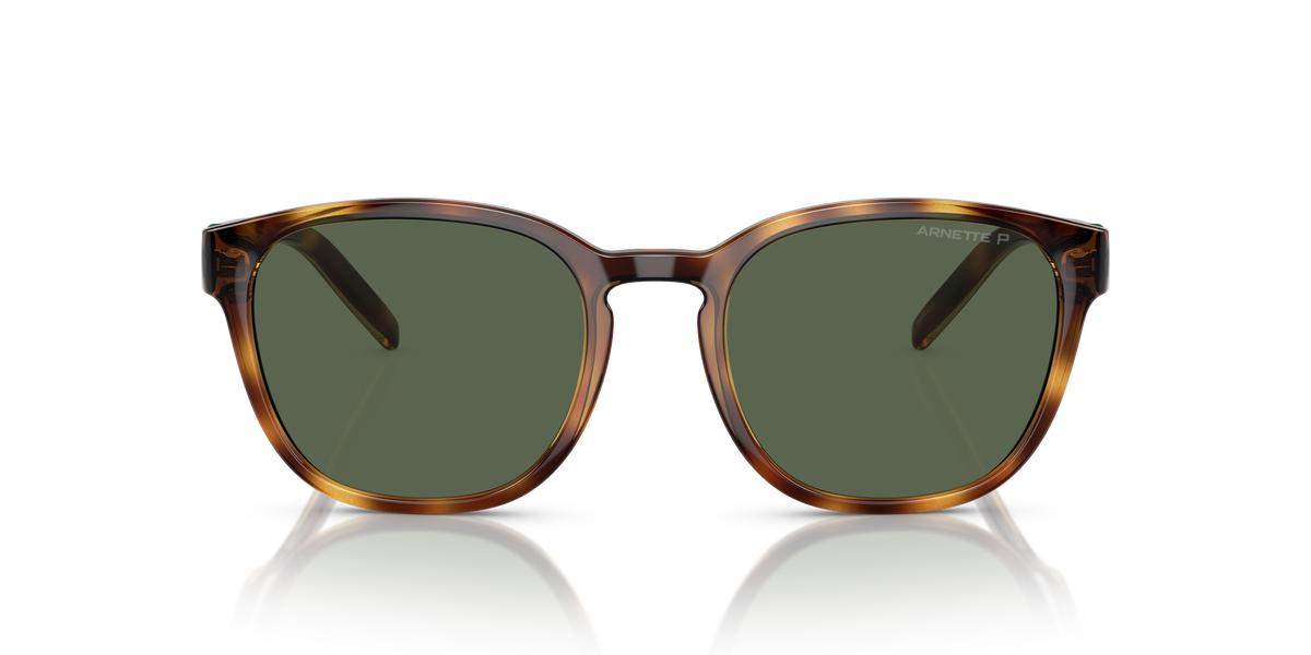 Arnette AN4319 Barranco Sunglasses in 27709A Dark Havana / Dark Green Polarized lens, front view