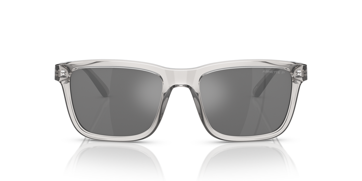 Arnette AN4321 Lebowl Sunglasses in 2858Z3 Transparent Grey / Polarized Grey lens, front view
