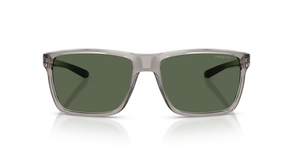 Arnette AN4323 Sokatra Sunglasses in 266571 Transparent Grey / Dark Green lens, front view