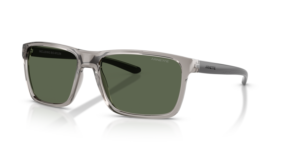 Arnette AN4323 Sokatra Sunglasses in 266571 Transparent Grey / Dark Green lens