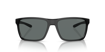 Arnette AN4323 Sokatra Sunglasses in 275881 Matte Black / Polarized Grey lens, front view