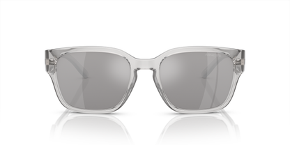 Arnette AN4325 Hamie Sunglasses in 28586G Transparent Grey / Light Grey Mirror Silver 80 lens, front view