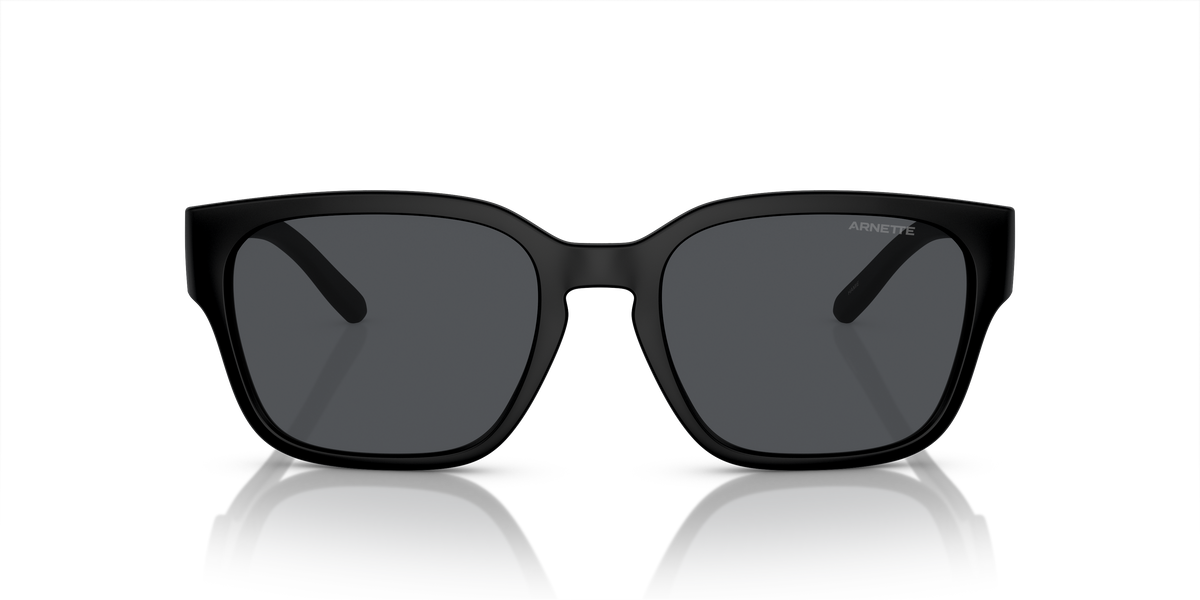 Arnette AN4325 Hamie Sunglasses in 290087 Matte Recycled Black / Dark Grey lens, front view
