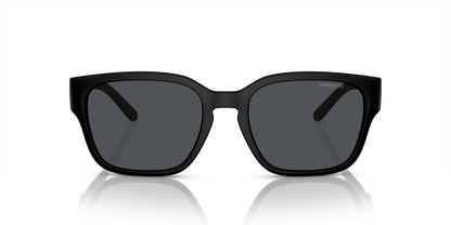 Arnette AN4325 Hamie Sunglasses in 290087 Matte Recycled Black / Dark Grey lens, front view