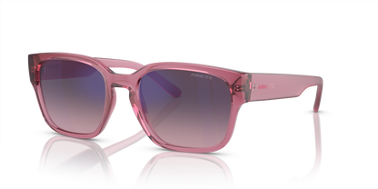 Arnette AN4325 Hamie Sunglasses in 2907H9 Transparent Pink / Rose Gradient Grey Mirror Blue lens