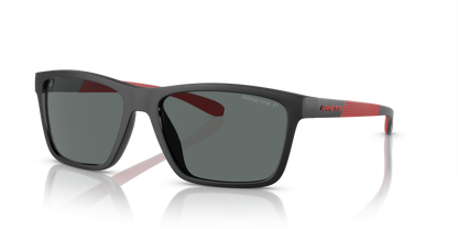 Arnette AN4328U Middlemist Sunglasses in 275381 Black / Dark Grey Polarized lens