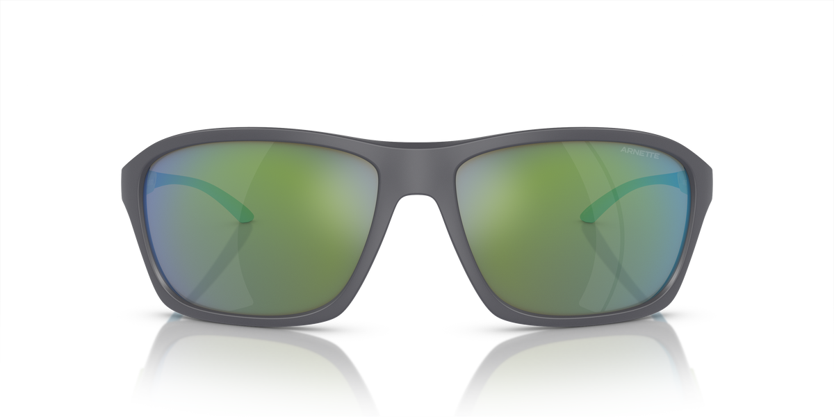 Arnette AN4329 Nitewish Sunglasses in 28538N Matte Light Grey / Blue/Green lens, front view