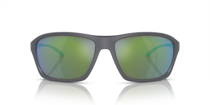 Arnette AN4329 Nitewish Sunglasses in 28538N Matte Light Grey / Blue/Green lens, front view
