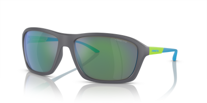 Arnette AN4329 Nitewish Sunglasses in 28538N Matte Light Grey / Blue/Green lens
