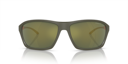 Arnette AN4329 Nitewish Sunglasses in 28546R Matte Military Green / Dark Green Mirror Petrol lens, front view