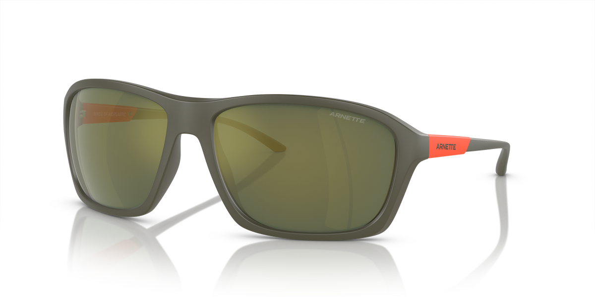 Arnette AN4329 Nitewish Sunglasses in 28546R Matte Military Green / Dark Green Mirror Petrol lens