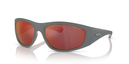 Arnette AN4331 Ilum Sunglasses in 29256Q Matte Grey/Alumina Bronze / Grey Mirror Orange/Yellow lens