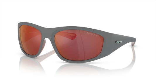 Arnette AN4331 Ilum Sunglasses in 29256Q Matte Grey/Alumina Bronze / Grey Mirror Orange/Yellow lens