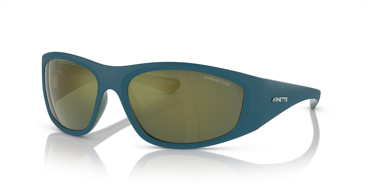 Arnette AN4331 Ilum Sunglasses in 29266R Matte Blue/Alumina Emerald / Dark Green Mirror Petrol lens