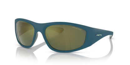 Arnette AN4331 Ilum Sunglasses in 29266R Matte Blue/Alumina Emerald / Dark Green Mirror Petrol lens
