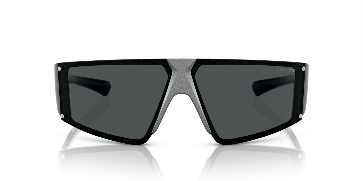 Arnette AN4332 Saturnya Sunglasses in 291787 Alumina Silver / Dark Grey lens, front view