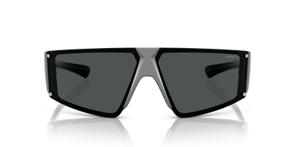 Arnette AN4332 Saturnya Sunglasses in 291787 Alumina Silver / Dark Grey lens, front view