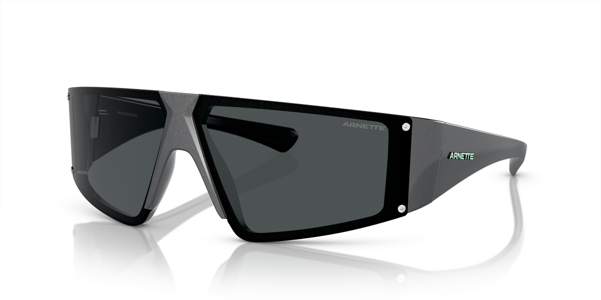 Arnette AN4332 Saturnya Sunglasses in 291787 Alumina Silver / Dark Grey lens