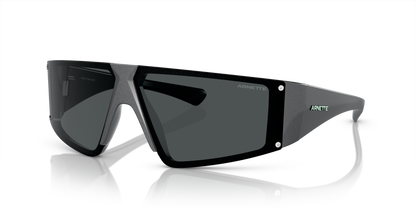 Arnette AN4332 Saturnya Sunglasses in 291787 Alumina Silver / Dark Grey lens