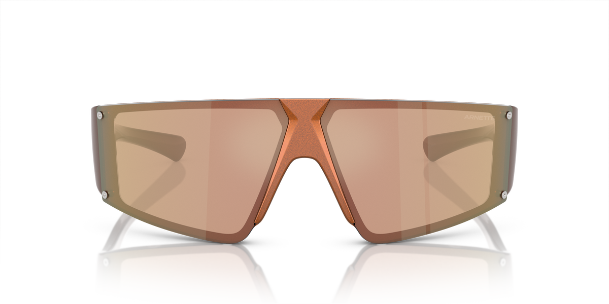 Arnette AN4332 Saturnya Sunglasses in 29217J Alumina Bronze / Dark Brown Mirror Rose Gold lens, front view