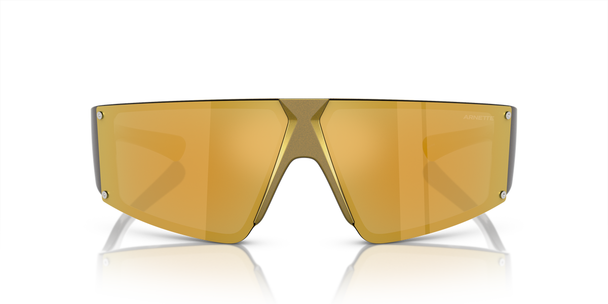 Arnette AN4332 Saturnya Sunglasses in 29227P Alumina Gold / Brown Mirror Gold lens, front view