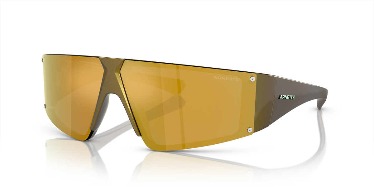 Arnette AN4332 Saturnya Sunglasses in 29227P Alumina Gold / Brown Mirror Gold lens